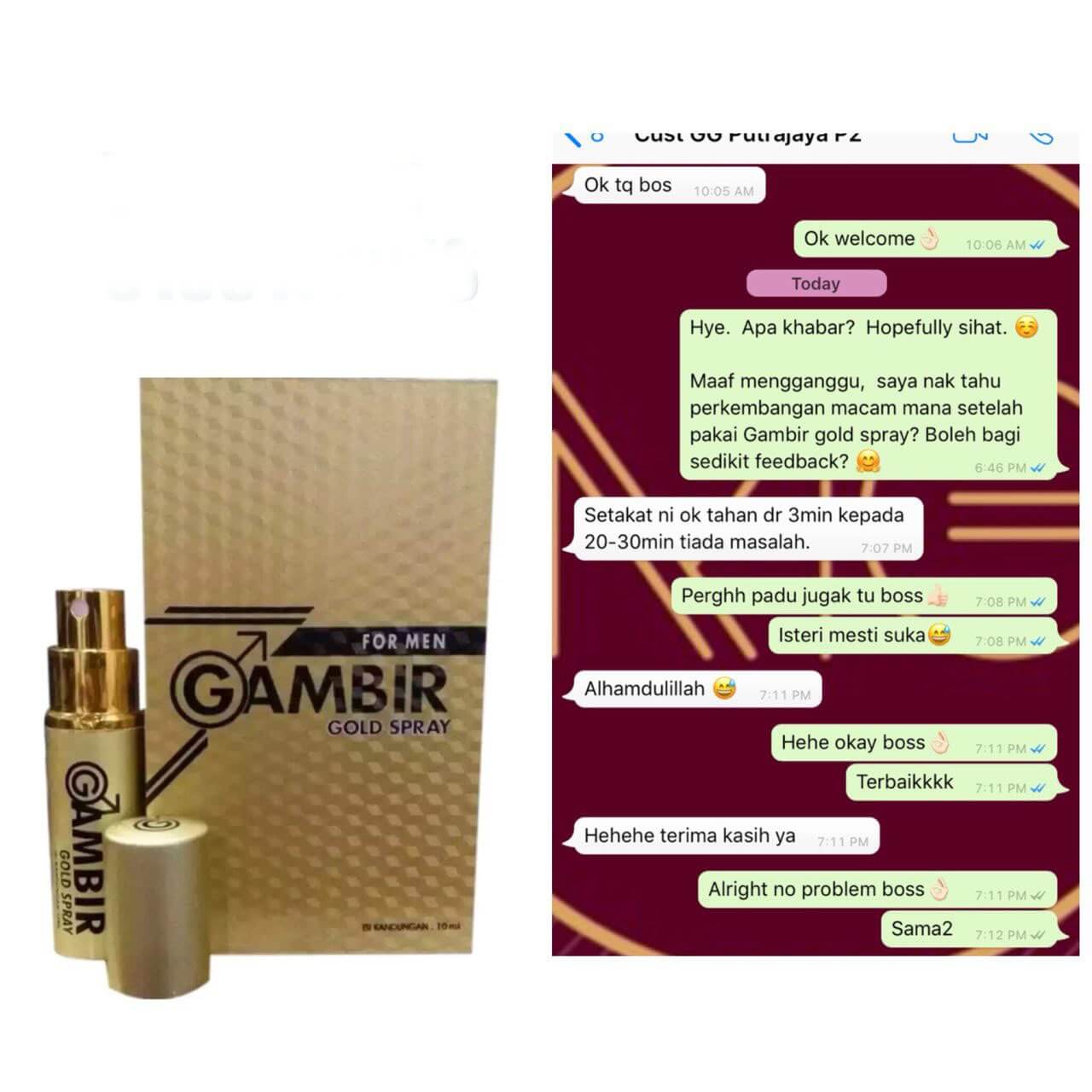 GAMBIR GOLD SPRAY 9 GAMBIR GOLD SPRAY